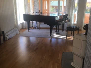 Raum Vermieten: Raum mit Steinway-Flügel im Haus am Porsangerfjord/Norwegen