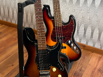 Raum Vermieten: Gitarre & Bass für deine Probe